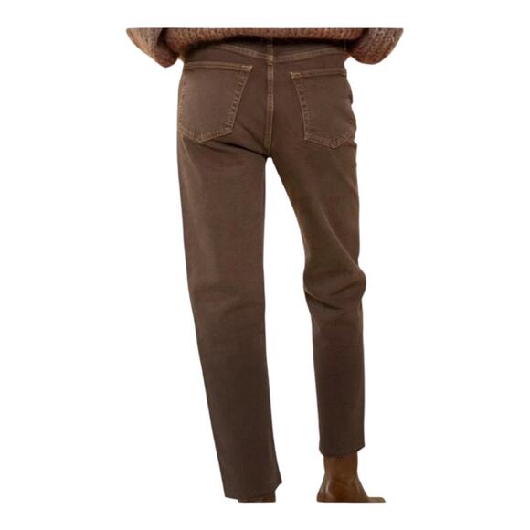 Re/Done NWT 90’s High Rise Loose Fit Button Fly Jeans Washed Chocolate Size 25 - Picture 10 of 10